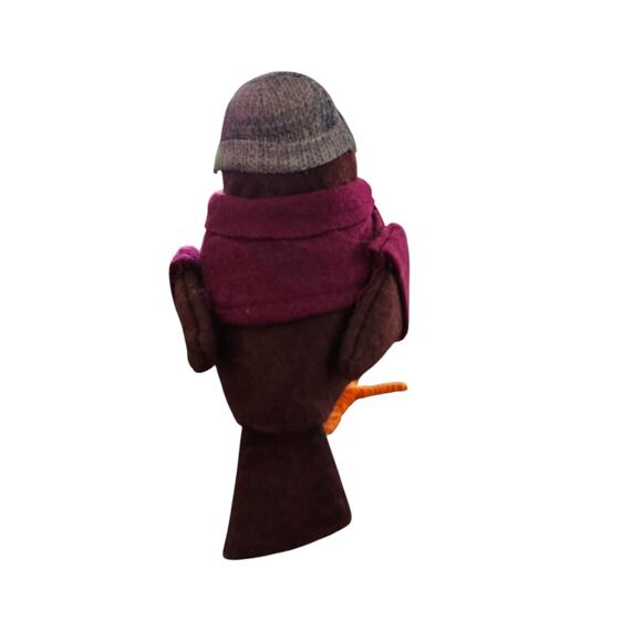 RARE 2019 Bramble Bird Fall Feathered Friends Target Spritz Maroon Glasses Hat - Picture 3 of 5